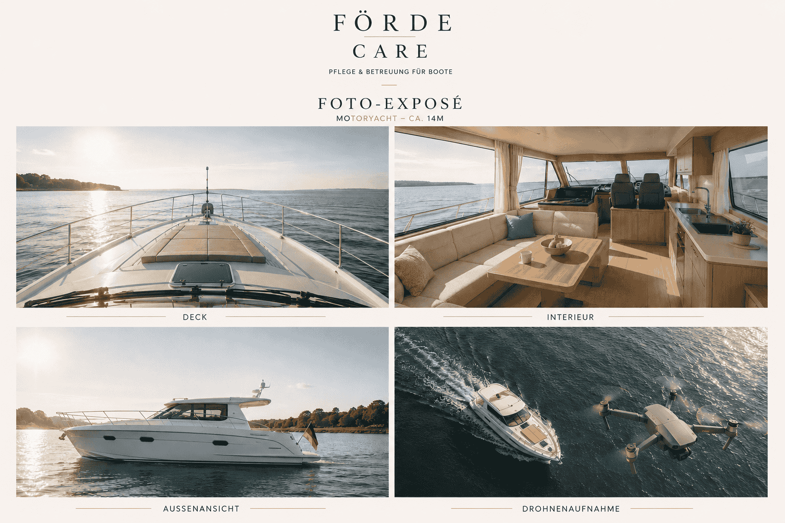 Exposé-Beispiel Motoryacht