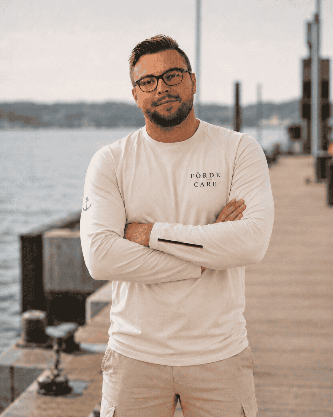 Christopher Vogeler, Gründer von Förde Care am Hafen